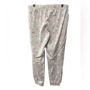 Primark Gray Heart Print Pajama Jogger Pants NWOT Size Small